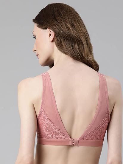 Enamor Women's Nylon Blend Bridal T-Shirt Bra – Padded, Non-Wired, Full Coverage, Lightweight Flexible Cups, All-Day Comfort